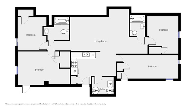 Floorplan - 3800 Greenleaf St
