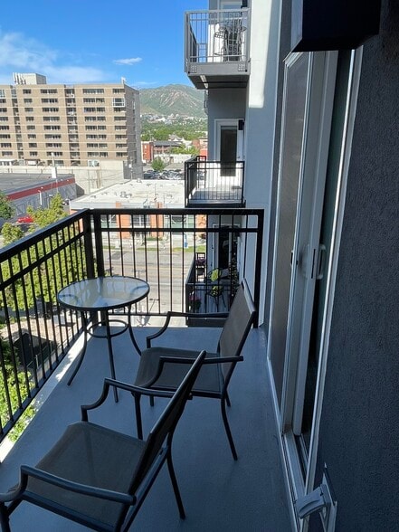 Balcony - view to the east - 350 S 200 E