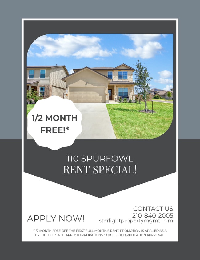 Building Photo - "1/2 Month Free at 110 Spurfowl: 5-Bedroom Sanctuary with Granite Accents in San Antonio!"
