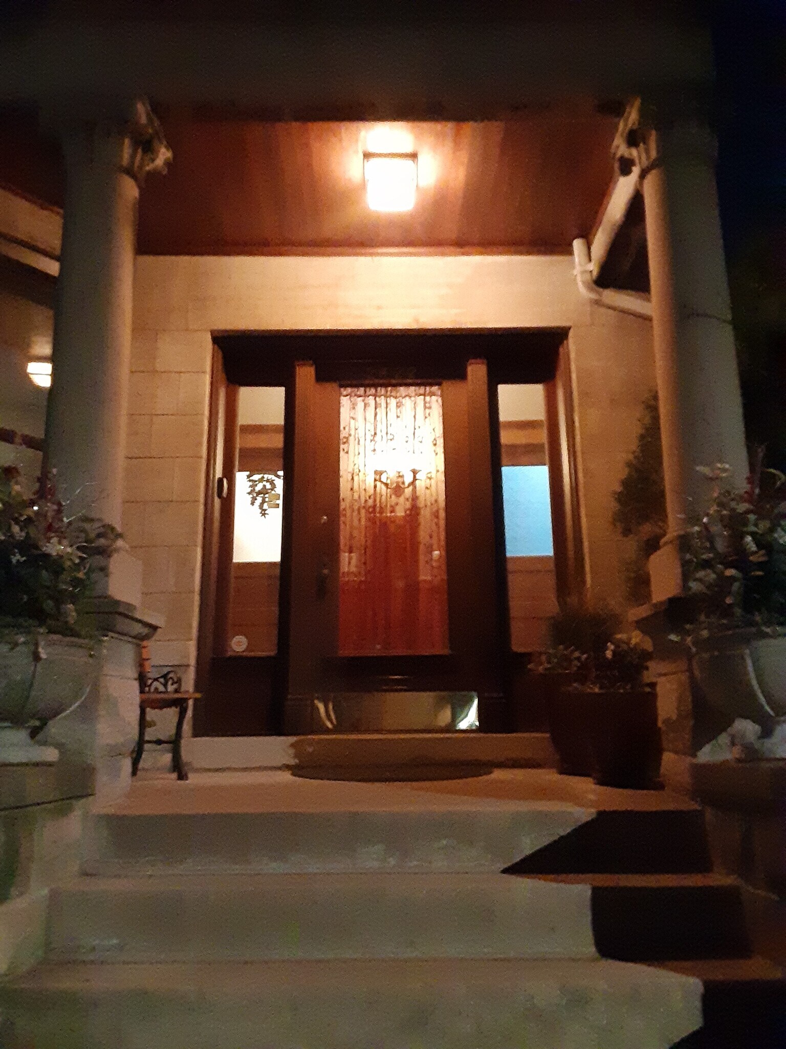 Well lit at night - 2422 N Drake Ave