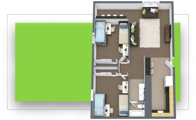 Floorplan - The Pines Apartments