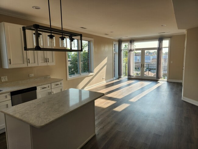 Kitchen/Living - Large 2 Bedroom Apartment with Heated Garage