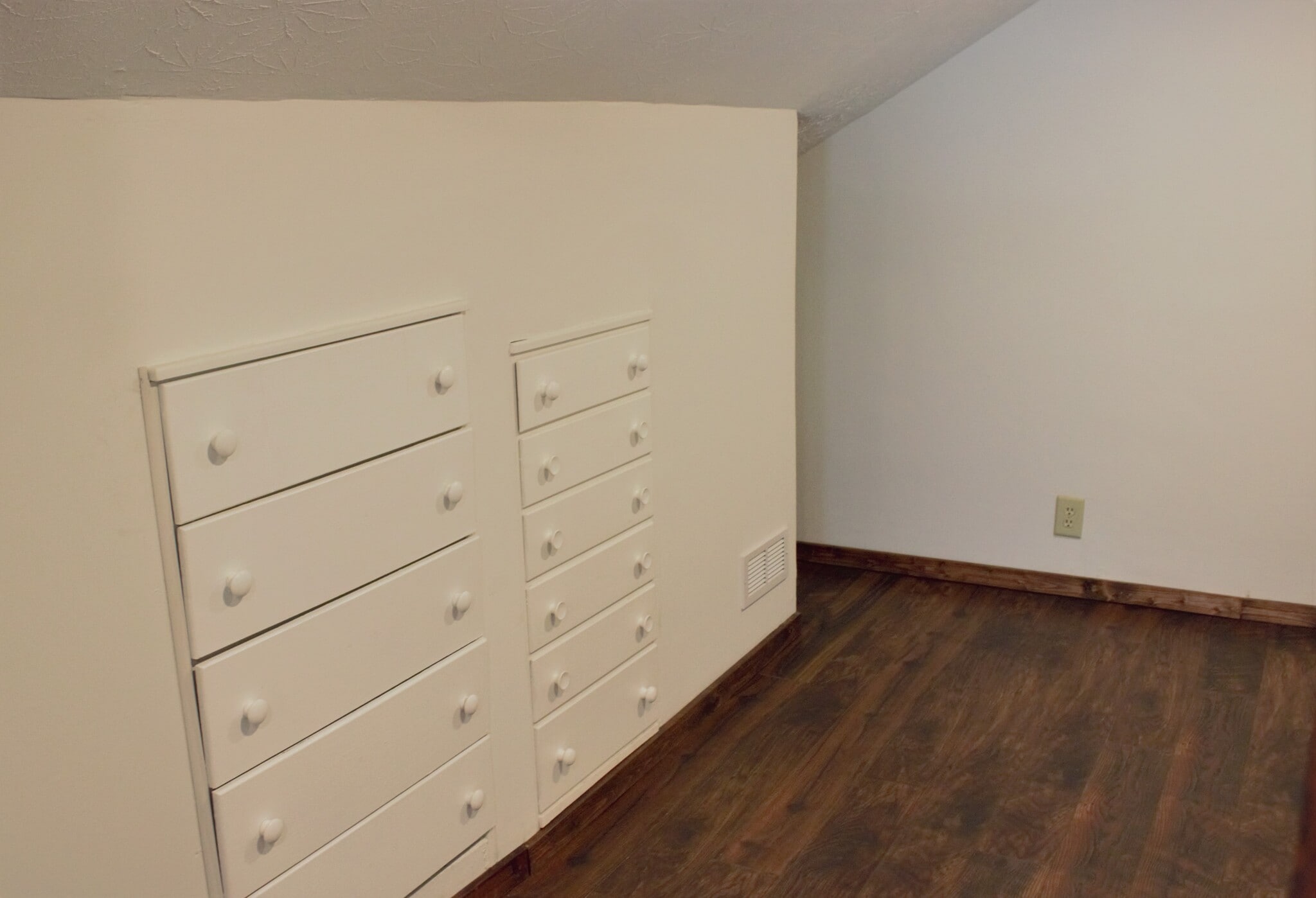 Built-in dresser drawers in second upper bedroom. - 9331C Tallmadge Road