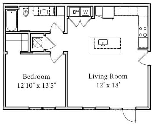 Floorplan - 100 Prince Apartments