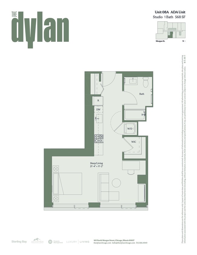 Floorplan - The Dylan Chicago