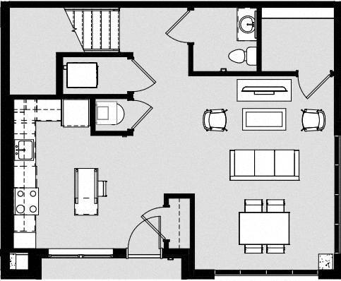 Floorplan - Harbor Side at Conwood Flats