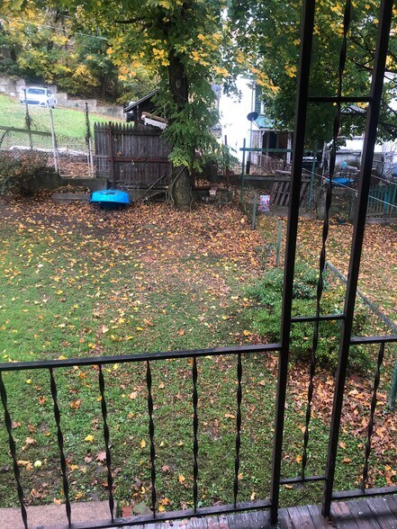 Yard view from Back Balcony - 234 W Willow St