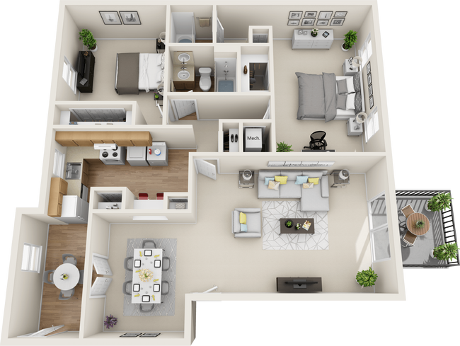 Floorplan - Post + Wander Apartments