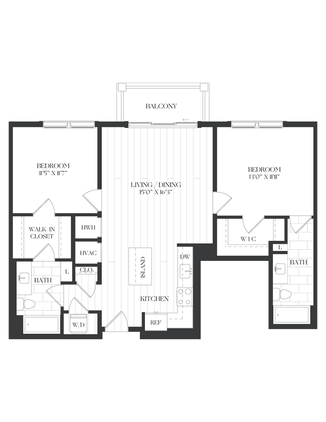 Floorplan - The Barrett at Chevy Chase Lake