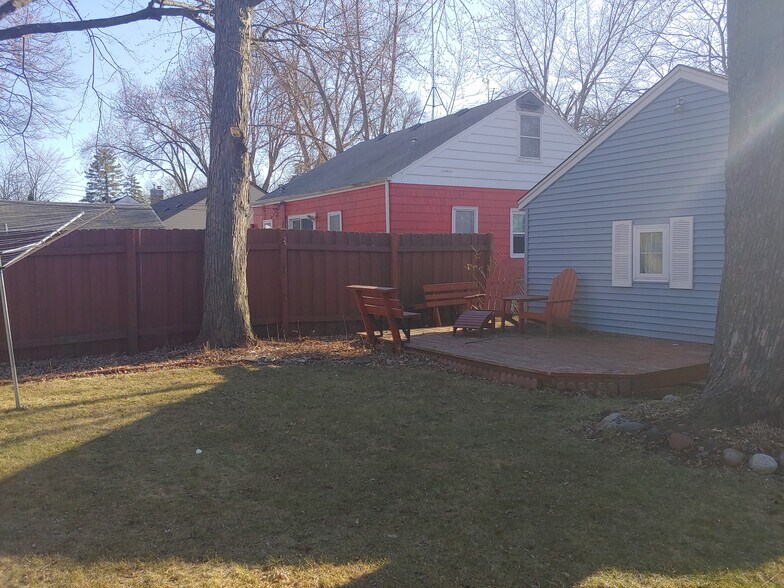 Backyard deck, attached to the back of the garage. - 7415 1st Ave S