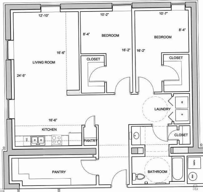 Floorplan - Morton School Senior Apartments