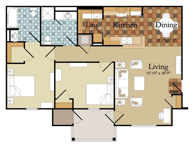 1BR/1BA - Chastain Manor Apartments
