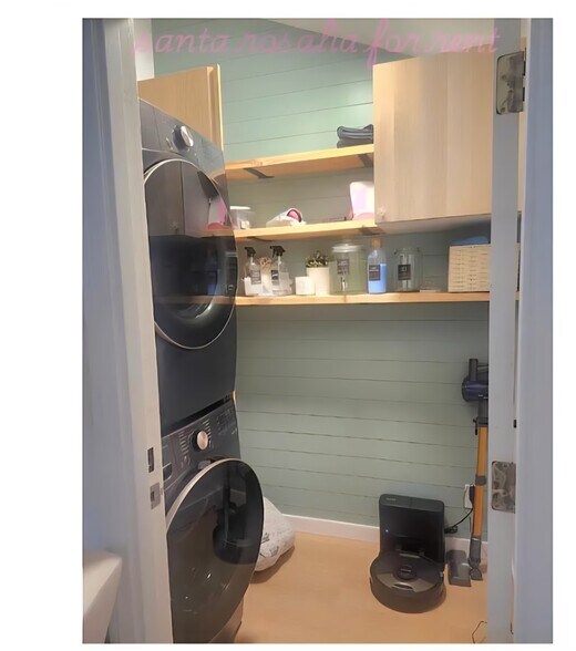 Laundry room inside. Pictures are examples only. Decorations and furniture not include - 12332 Santa Rosalia St