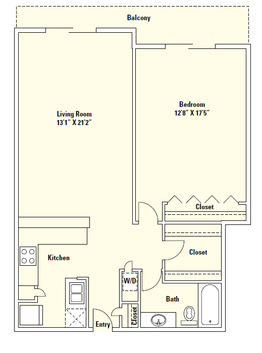 Floorplan - Memorial Towers Apartments