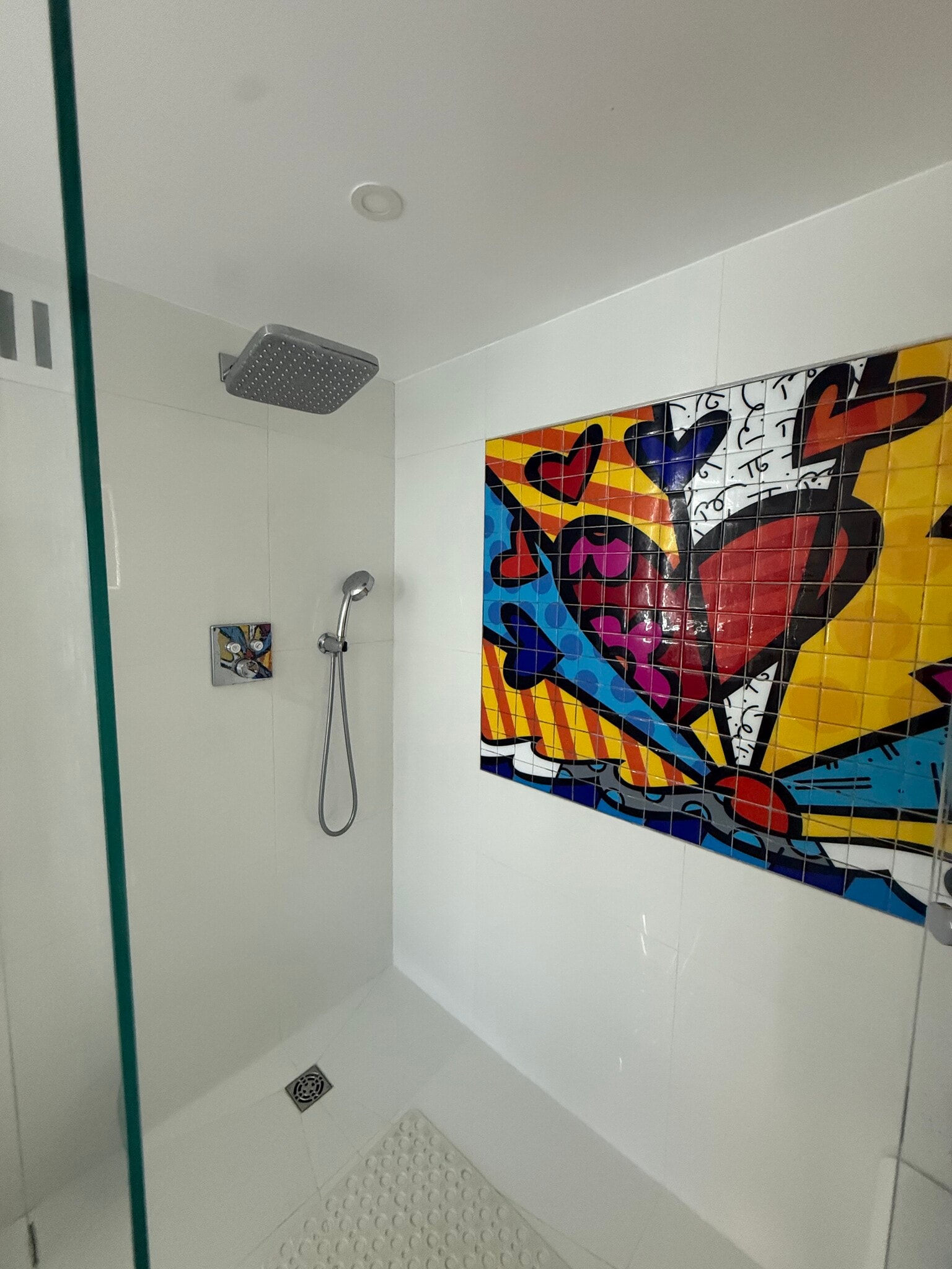 Master shower - 1111 Crandon Blvd