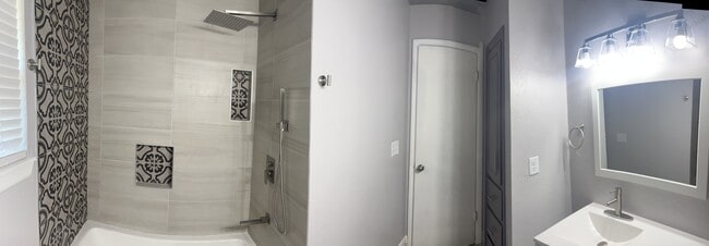 second bath with all new amenities and 12 inch rain shower head - 132 Elwood Dr