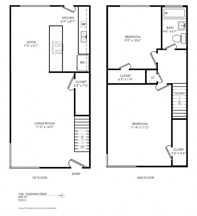 Floorplan - 1330 Josephine Street