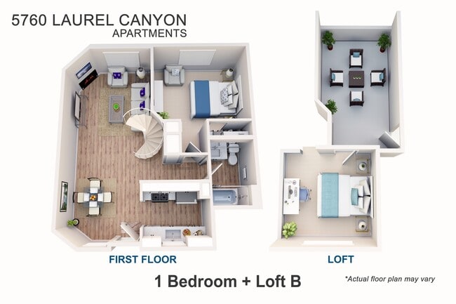 Floorplan - 5760 Laurel Canyon Apartments