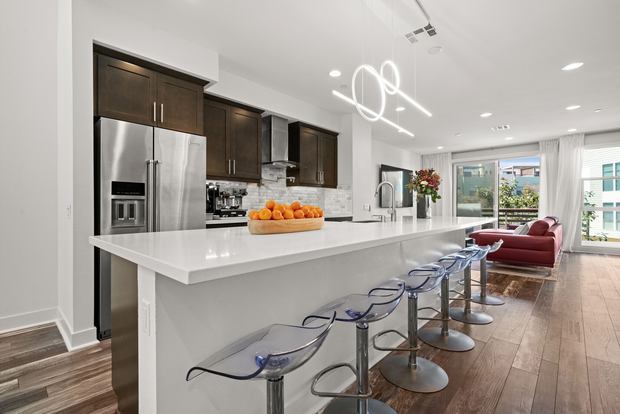 2nd Floor - Kitchen, Living, Dining space - 1651 Topanga