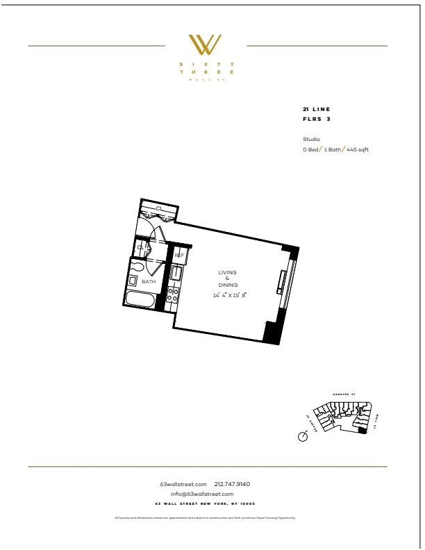 Floorplan - 63 Wall Street