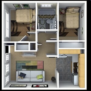 2BR/1BA - Berkeley Flats Apartments
