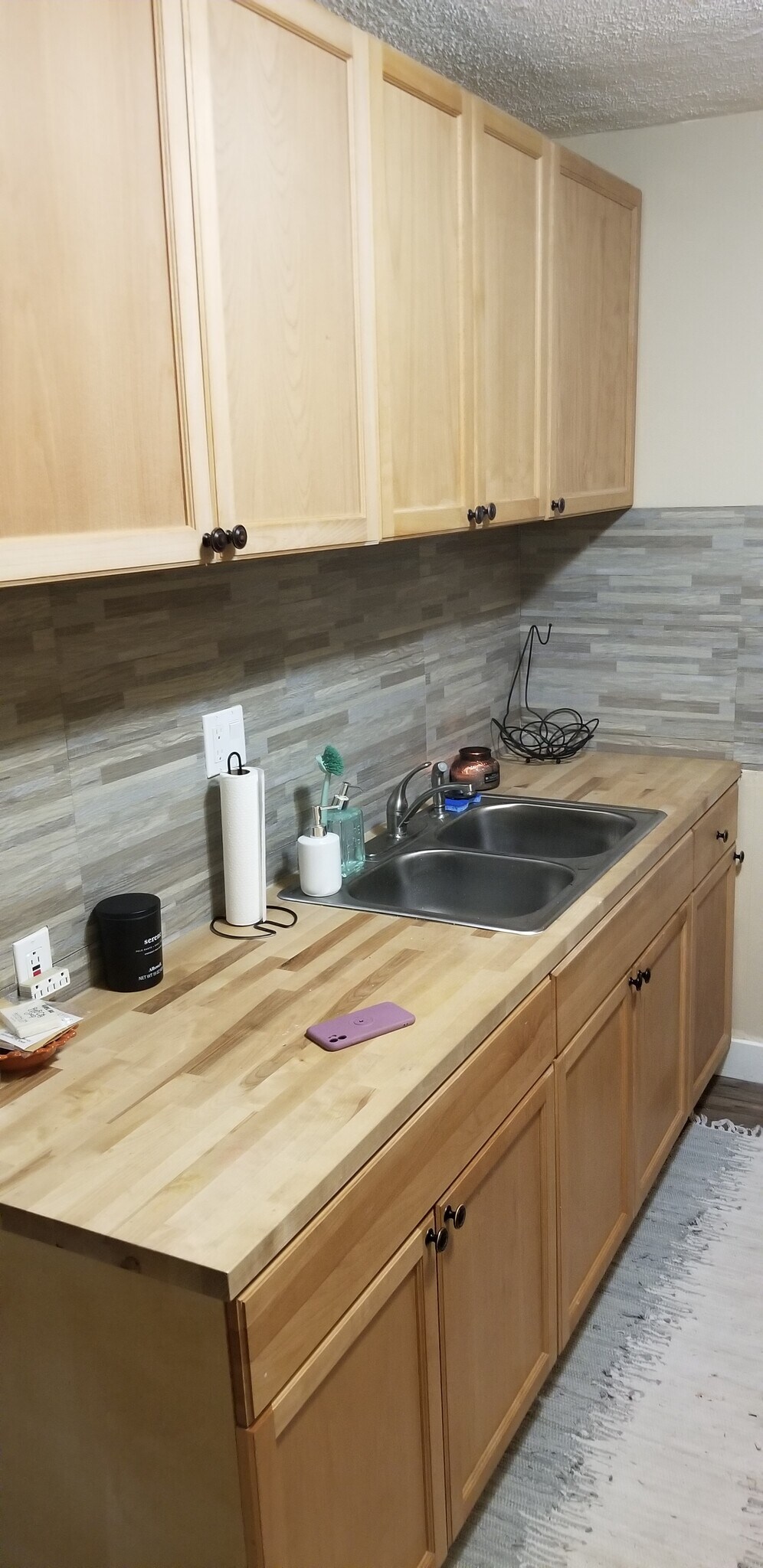 New butcher block counters in new kitchen. Pretty! - 208 NW 3rd St