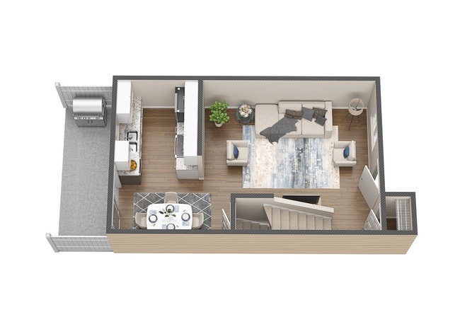 Floorplan - Hyde Park Townhomes