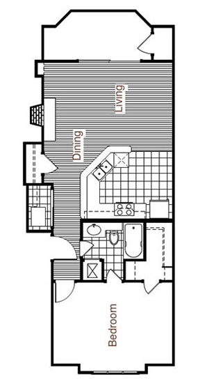 1BR/1BA - Fourth Ward Square