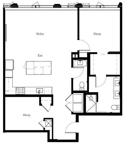 Floorplan - The Residences at Rainier Square