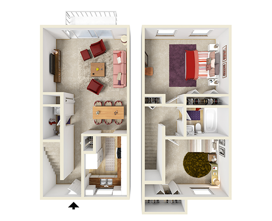 Floorplan - Laurel Ridge Apartments