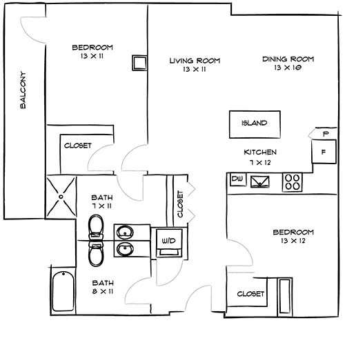 Floorplan - Indigo Apartments