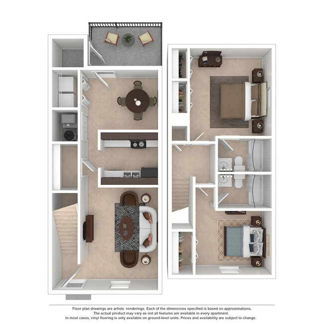 Floorplan - Cypress Creek Townhomes