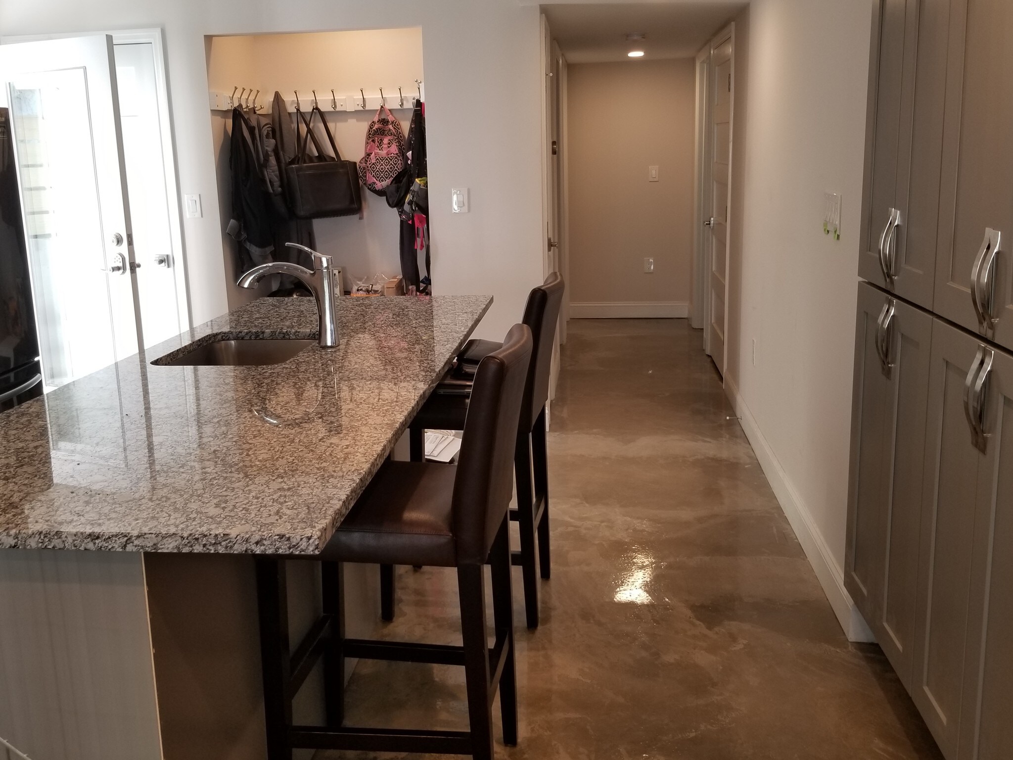 kitchen island and hallway - 3107 14th St NE