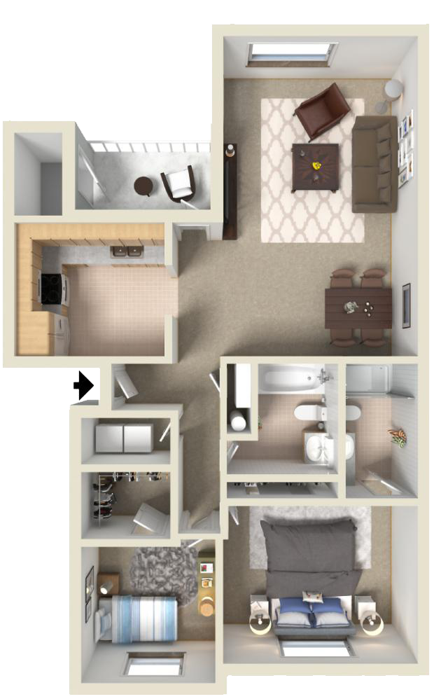 Floorplan - Woodspring Apartments