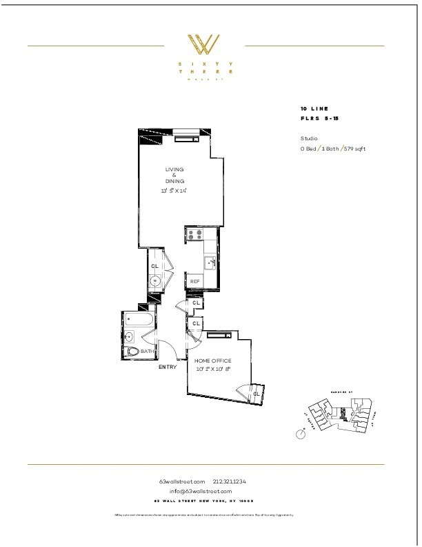 Floorplan - 63 Wall Street