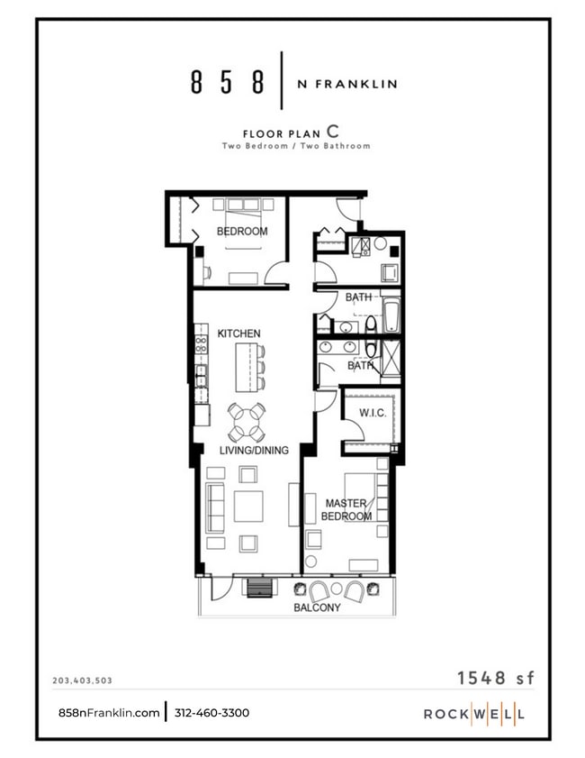 Floorplan - 858 N Franklin