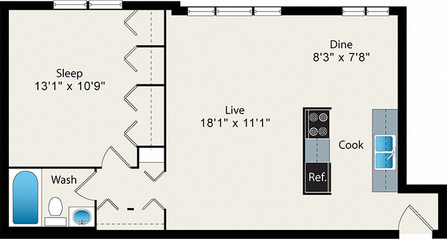 Floorplan - Reside on Stratford