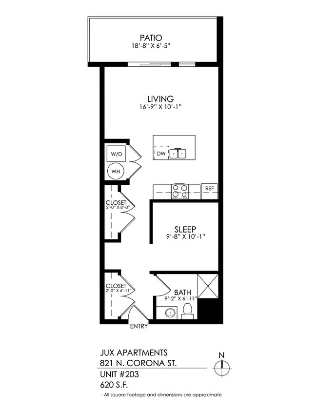 Floorplan - Jux Apartments