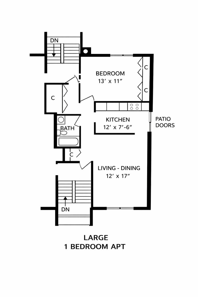 Floorplan - Countryside Apartments