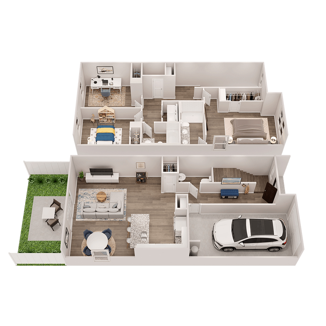 Floorplan - Amore Village Townhomes