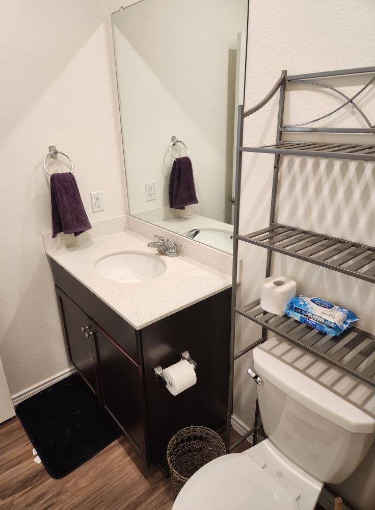 Guest/Hall bathroom with vanity. - 13306 Mussel Run