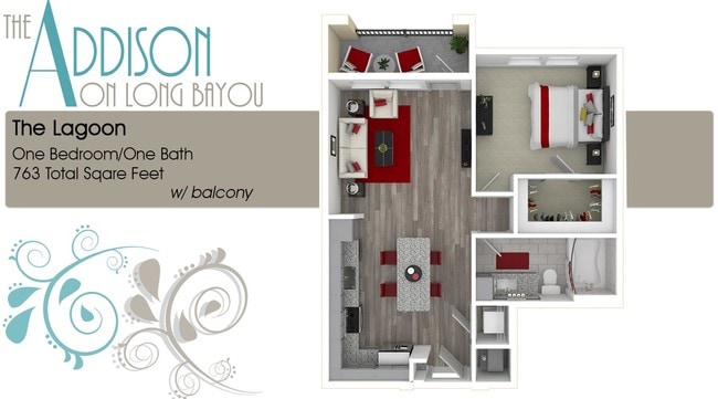 Floorplan - The Addison on Long Bayou