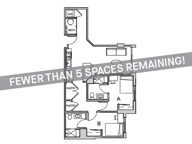 2x2 B Penthouse - Fewer Than 5 Spaces Remaining! - Student Housing | Identity Miami