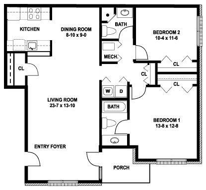 Floorplan - Meadows Apartments