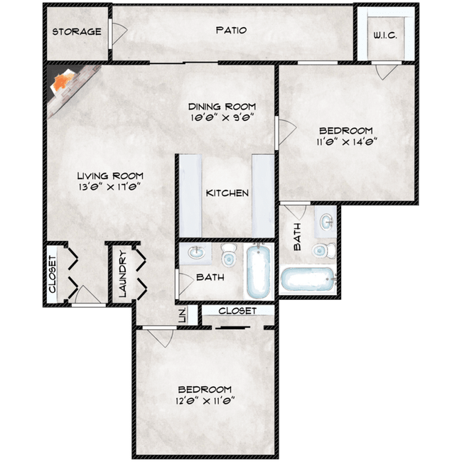 Floorplan - Timberline Apartments