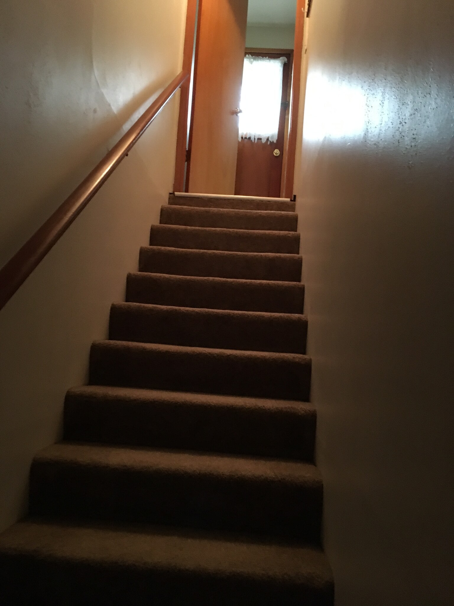 Staircase to Garage, large laundry room, bathroom, bedroom - 238 S 70th St