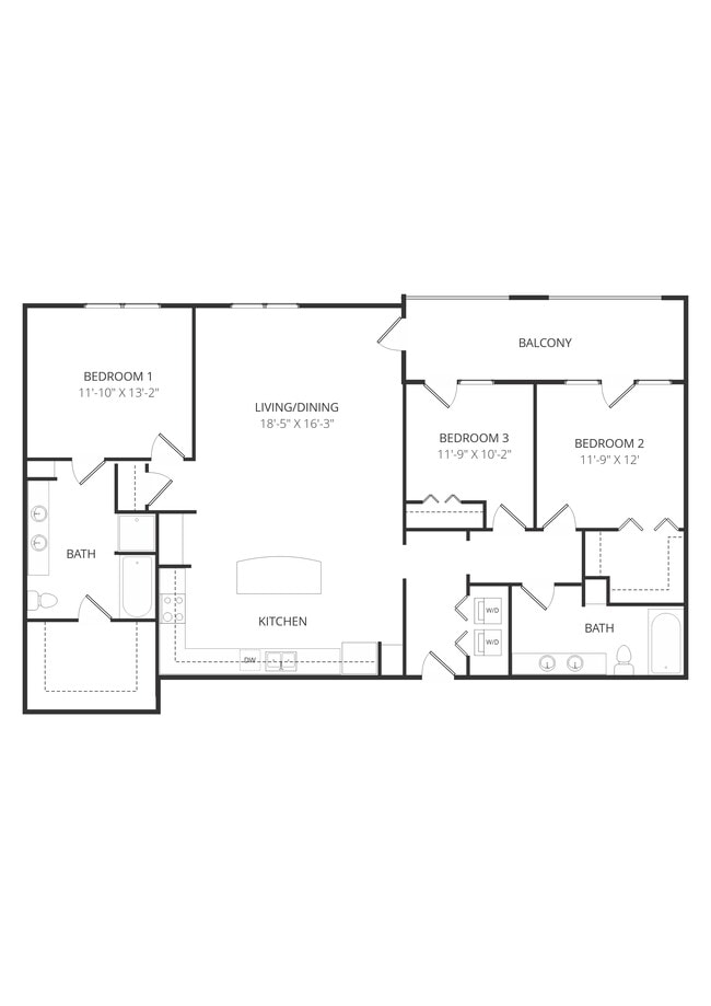 Floorplan - Lofts at Watters Creek Apartments