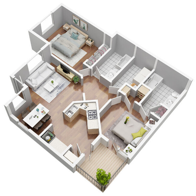 Floorplan - Burkburnett Residences