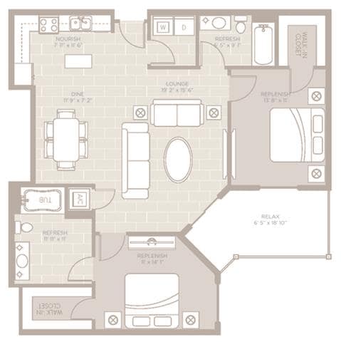 Floorplan - Berkshire Lauderdale By The Sea