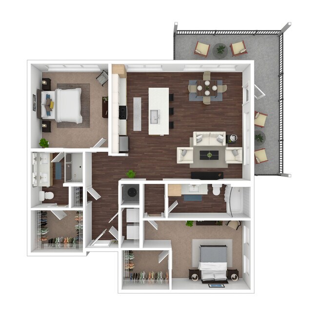 Floorplan - Evren Apartments of Lees Summit